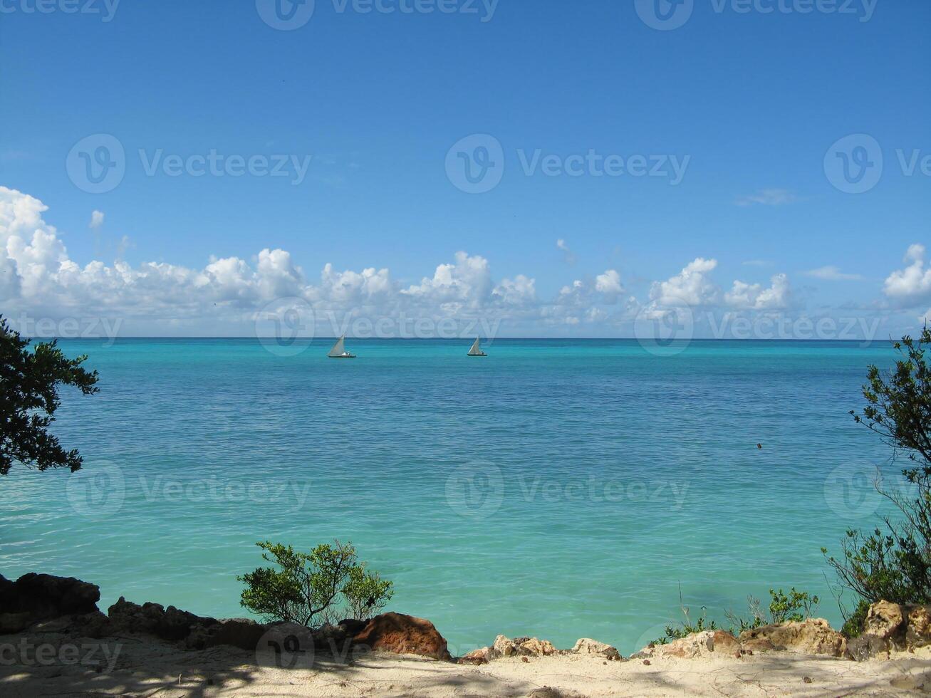 View at Indian Ocean From Nungwi Beach, Zanzibar photo