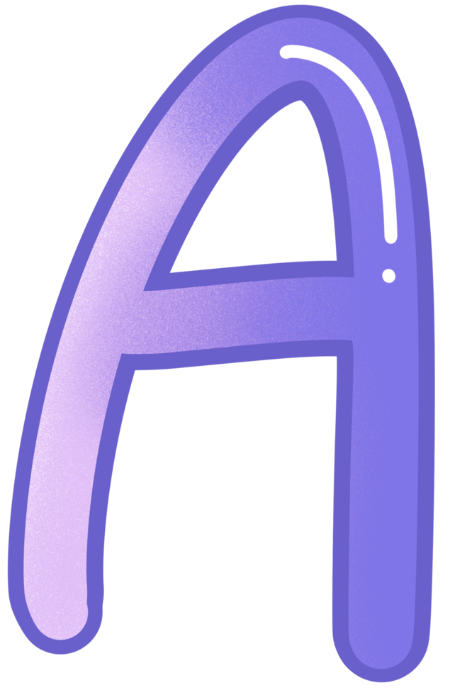 Alphabet cute color png
