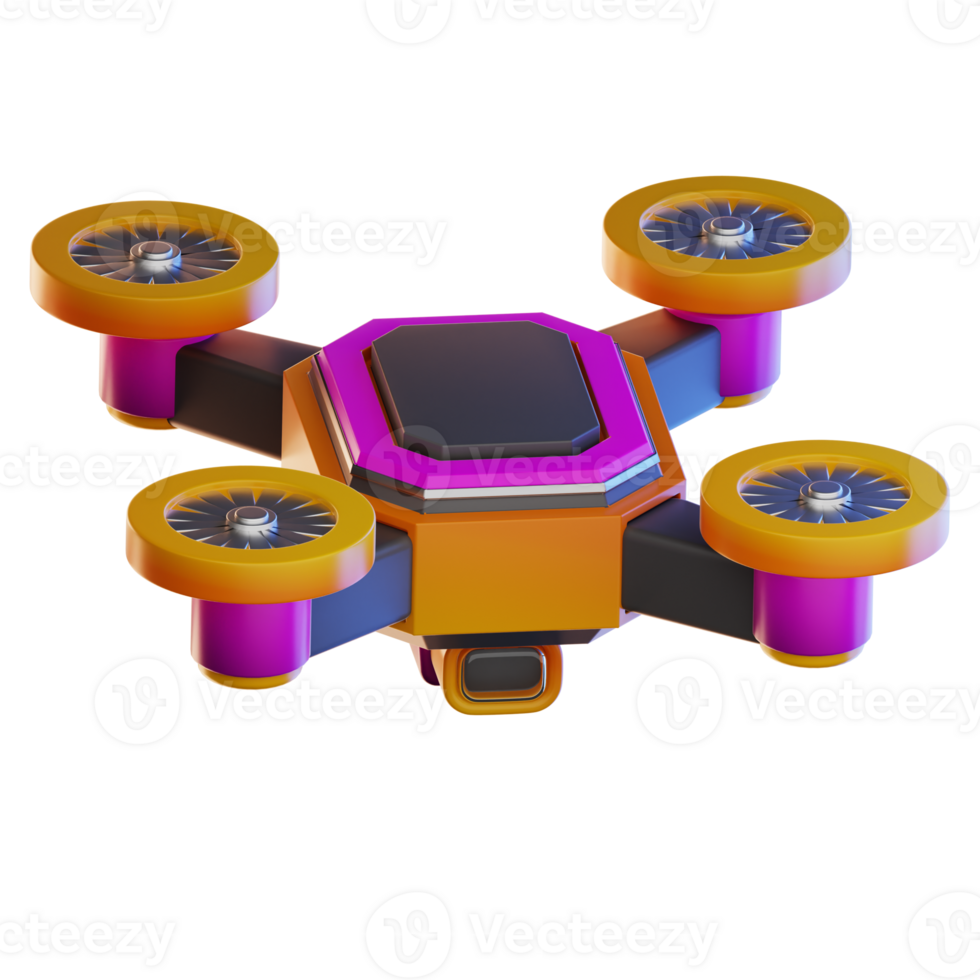 Drone Technology Illustration 3d png