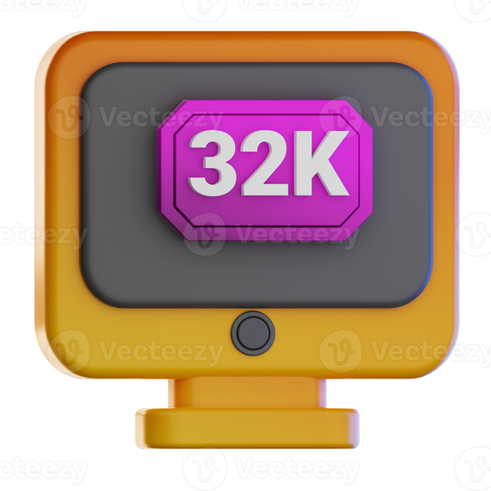 32 K Resolution Technology Illustration 3d png