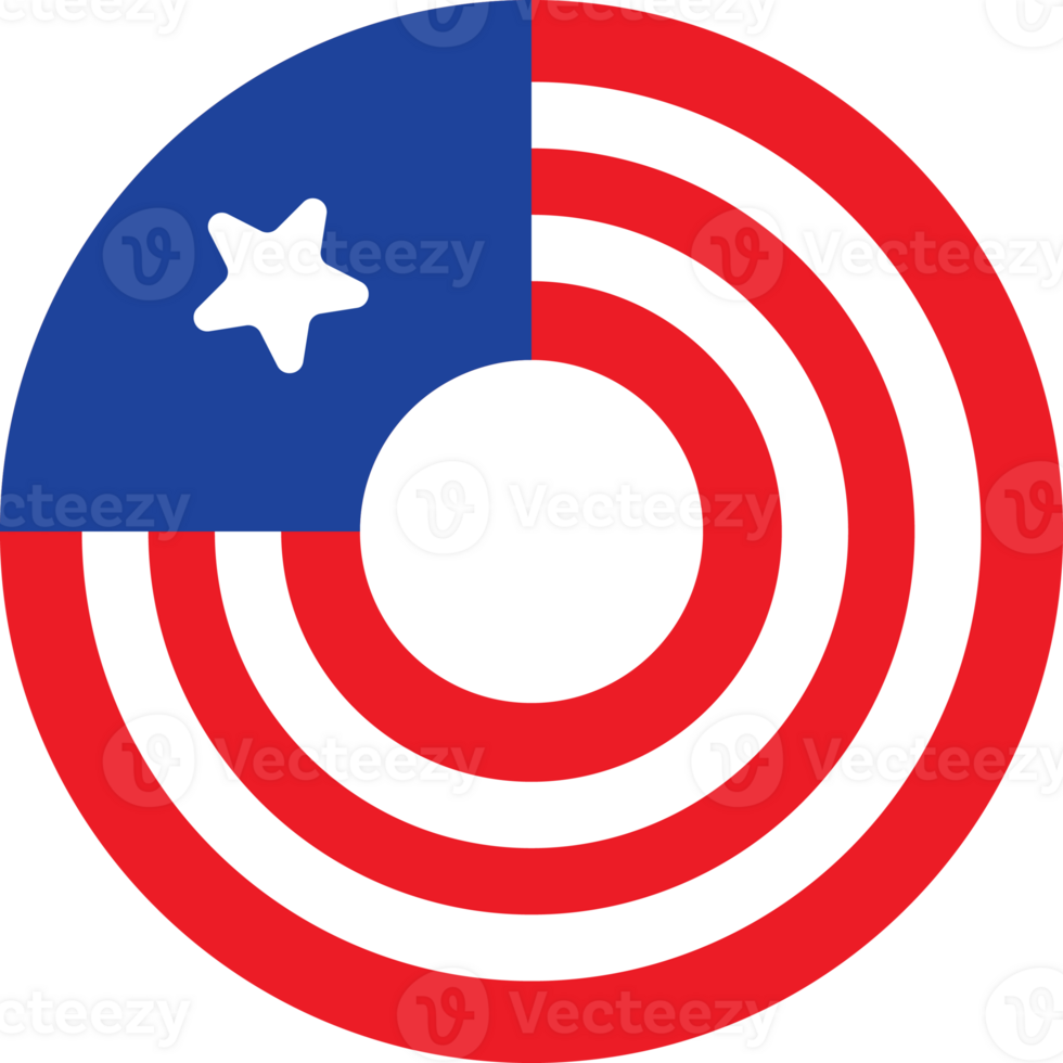 US Donut Decoration Illustration png