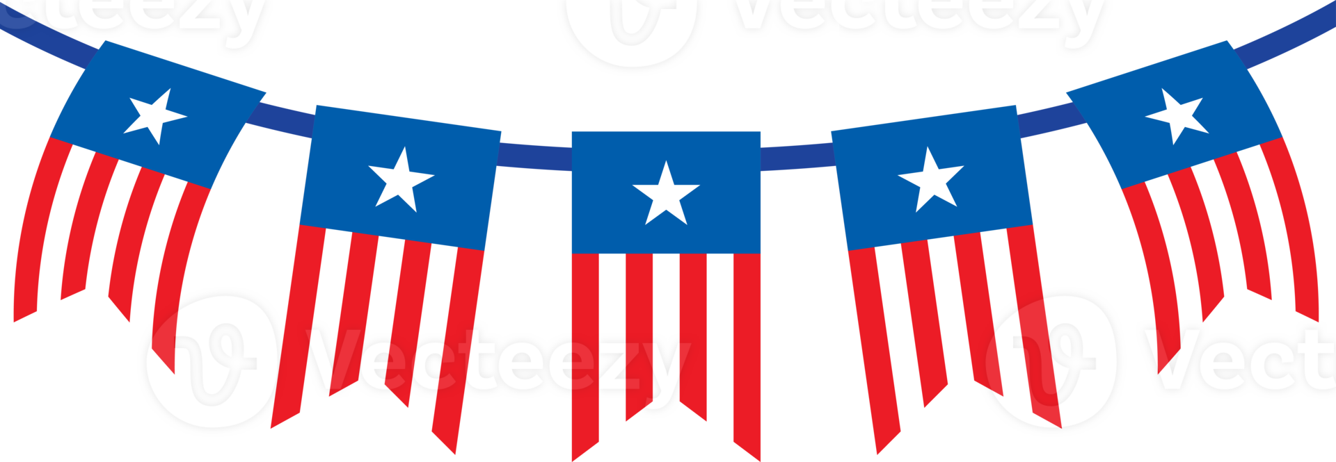 US Flag Hanging Decoration Illustration png