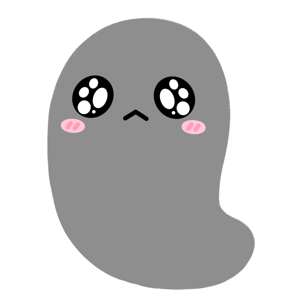 Cute Ghost Character Mascot Kawaii Cartoon illustration png
