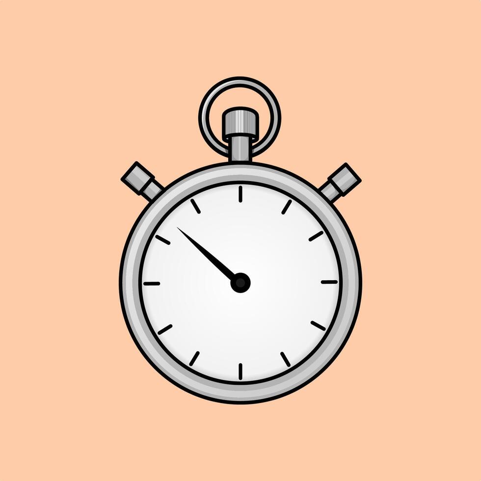 Stopwatch illustration design element flat icon vector
