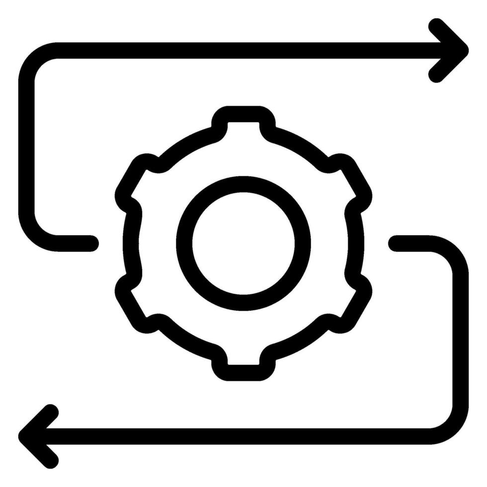 repeat line icon vector
