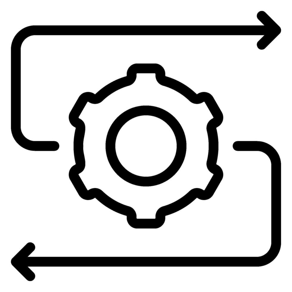 repeat line icon vector