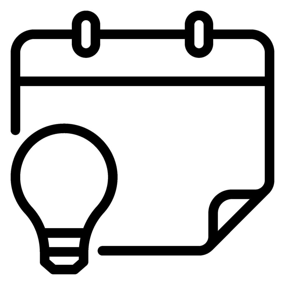 idea line icon vector