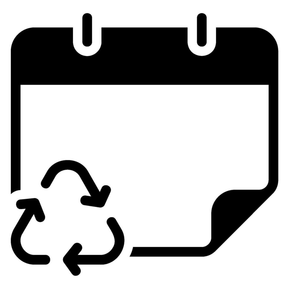 reciclar glifo icono vector