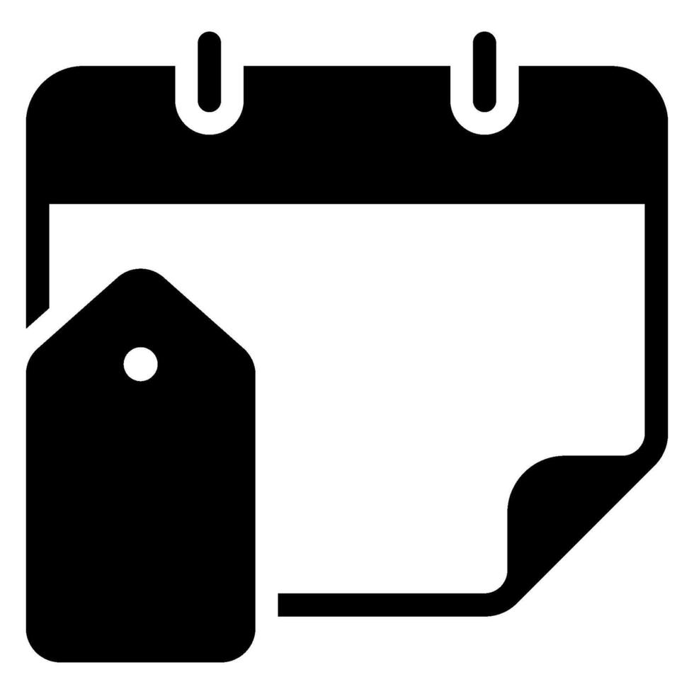 price tag glyph icon vector