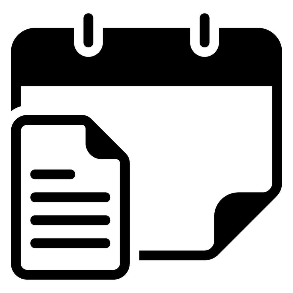 report glyph icon vector