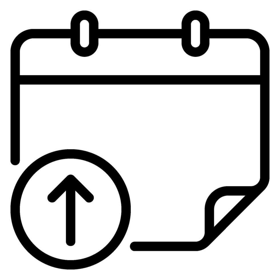 upload line icon vector