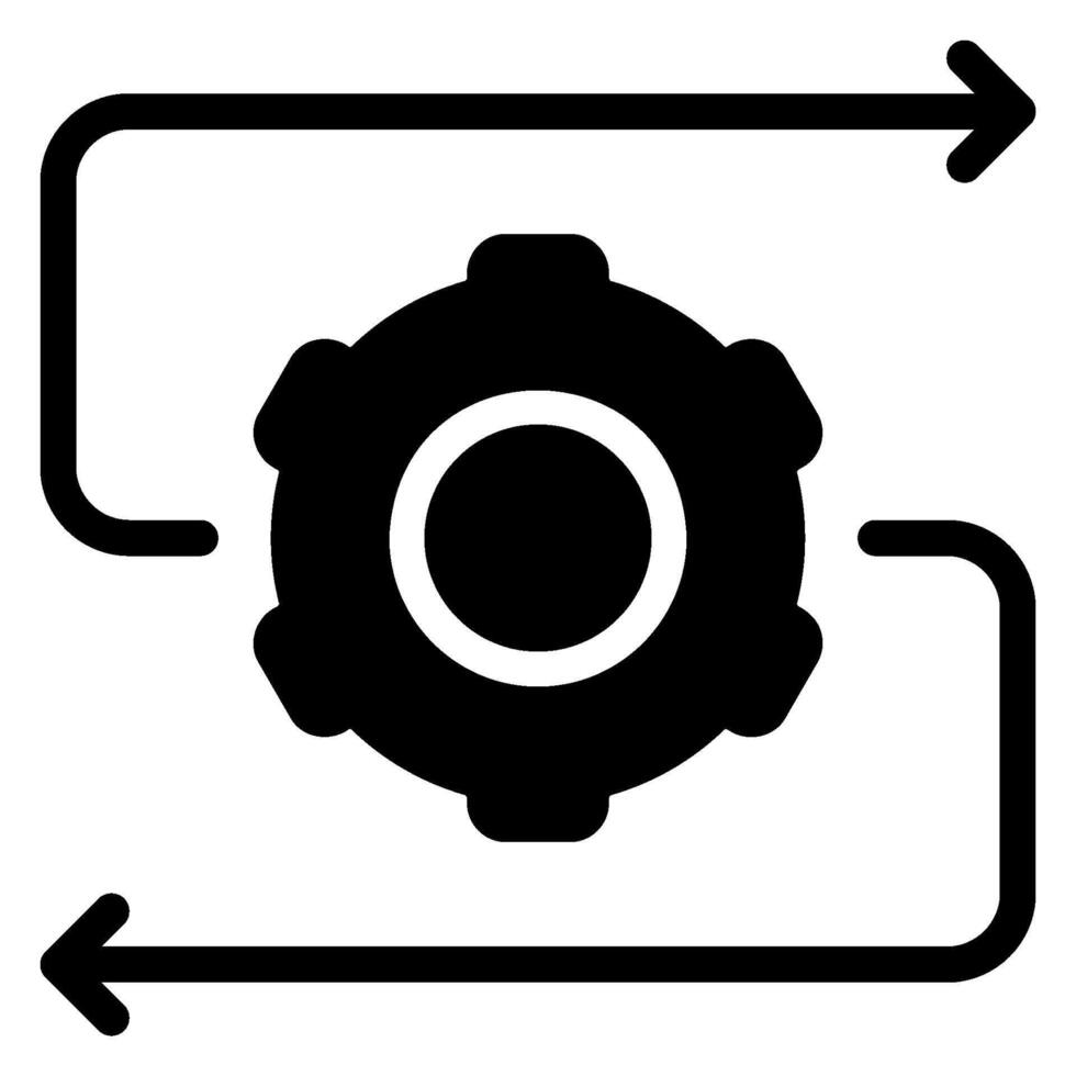 repeat glyph icon vector