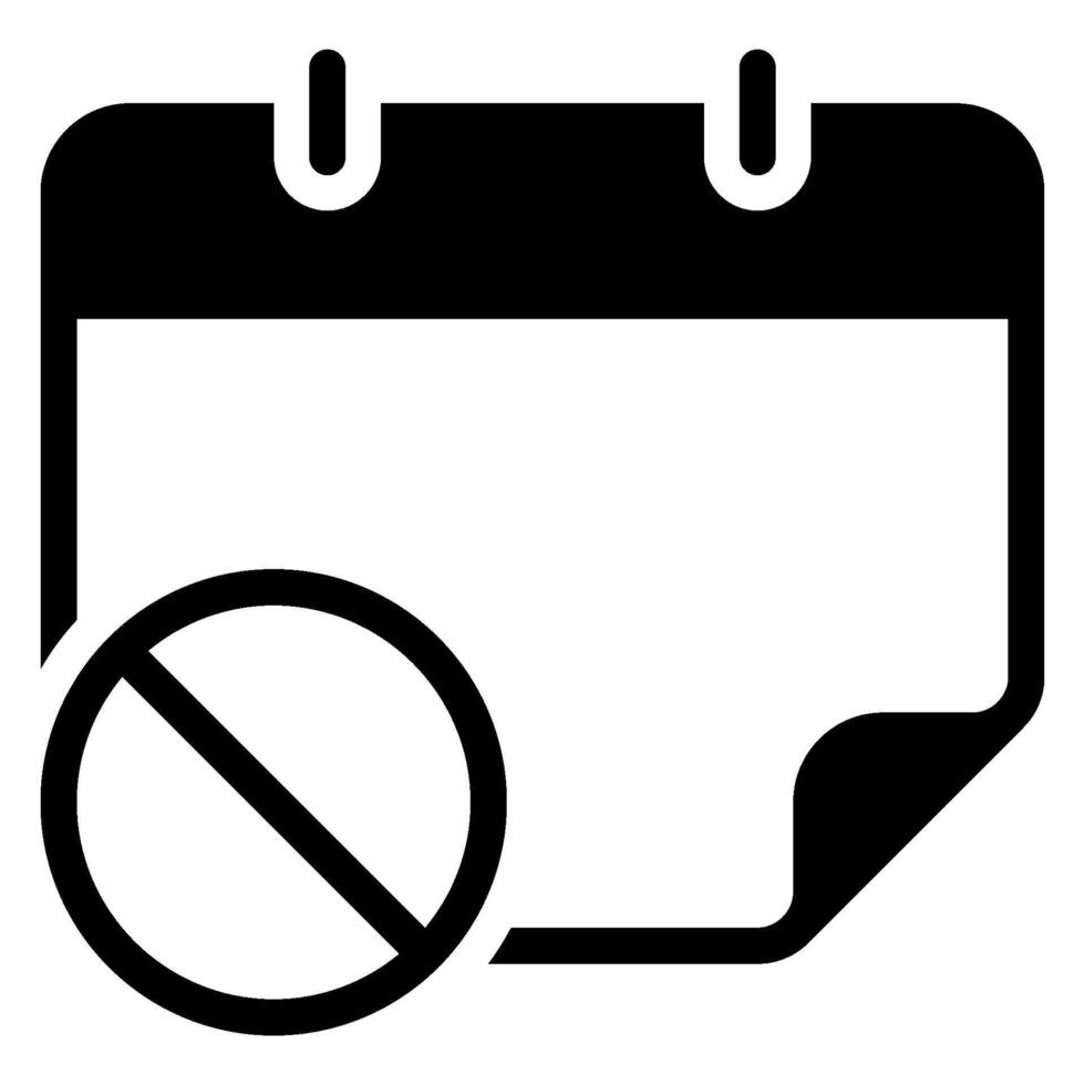 icono de glifo prohibido vector