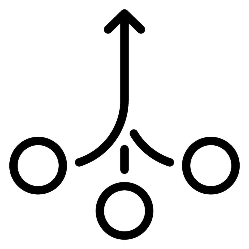 arrow line icon vector
