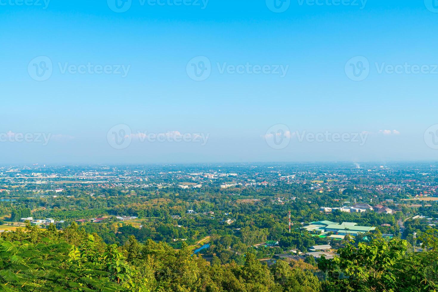 Chiang Mai city skyline in Thailand photo