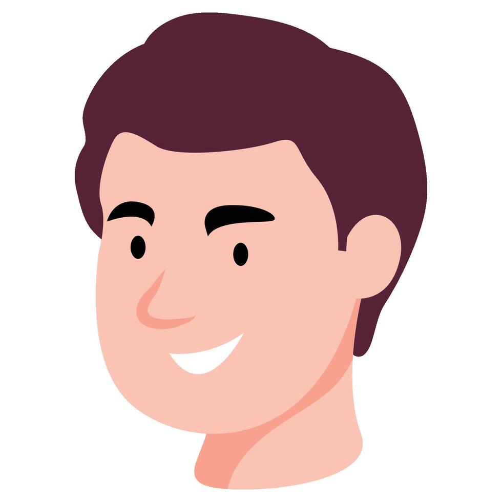 avatar cara para masculino expresión vector