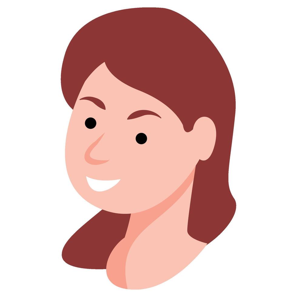 Avatar Face for Female expression vector
