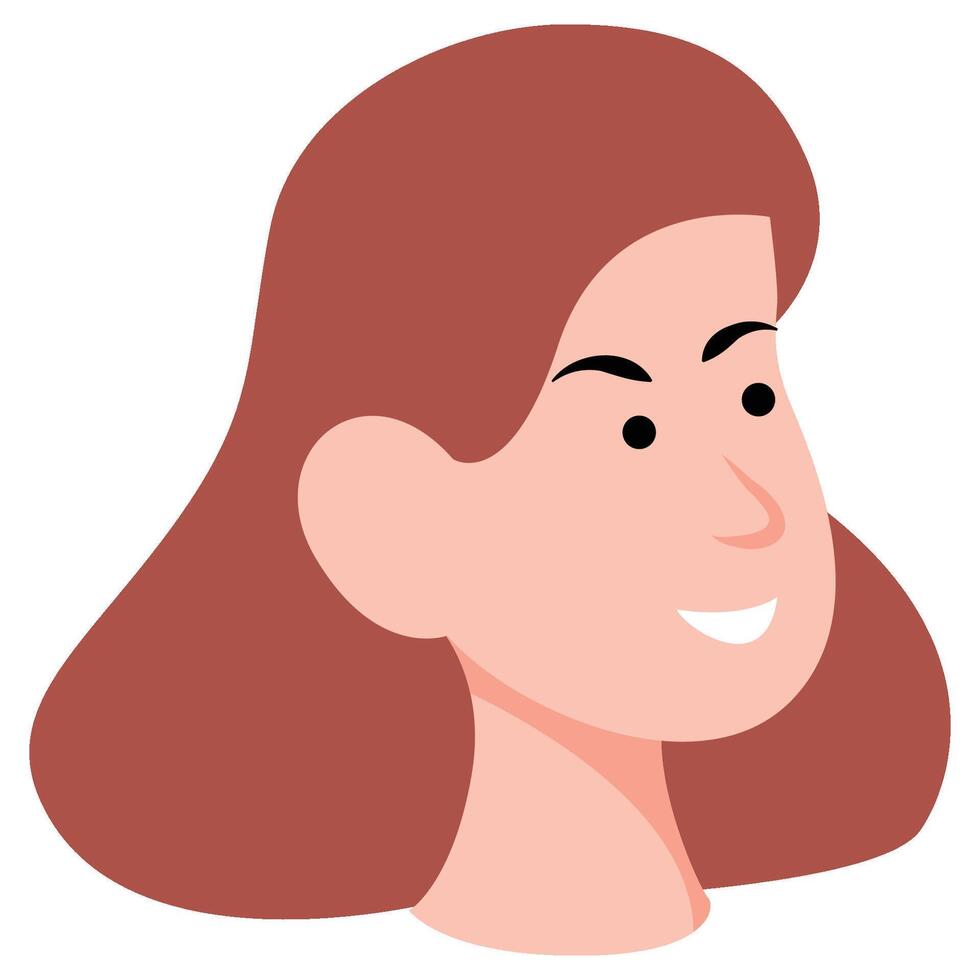 Avatar Face for Female expression vector