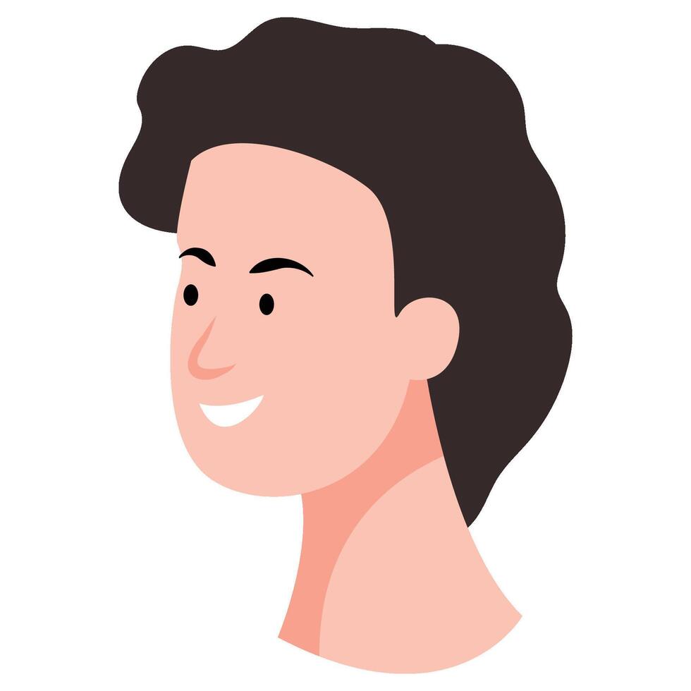 avatar cara para masculino expresión vector