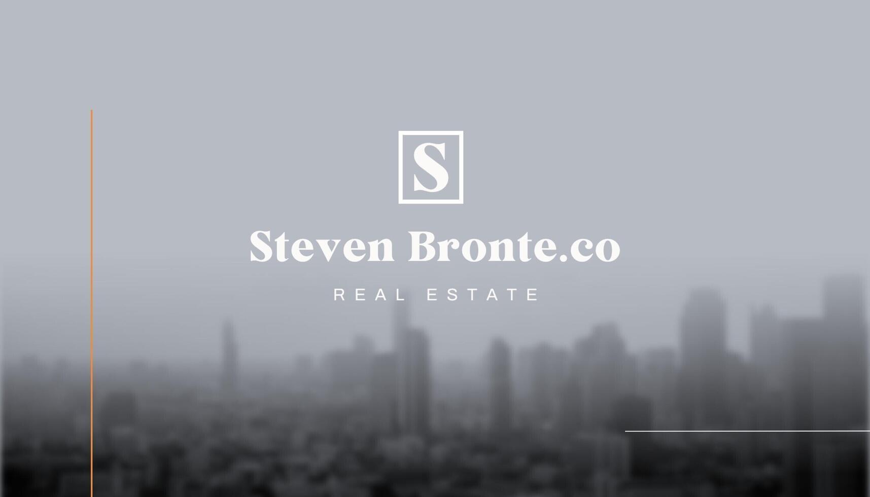 real estate business card horizontal design template