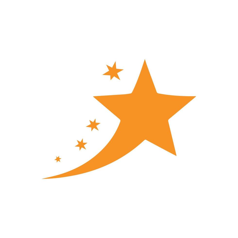 Falling Star icons space element night galaxy design. vector