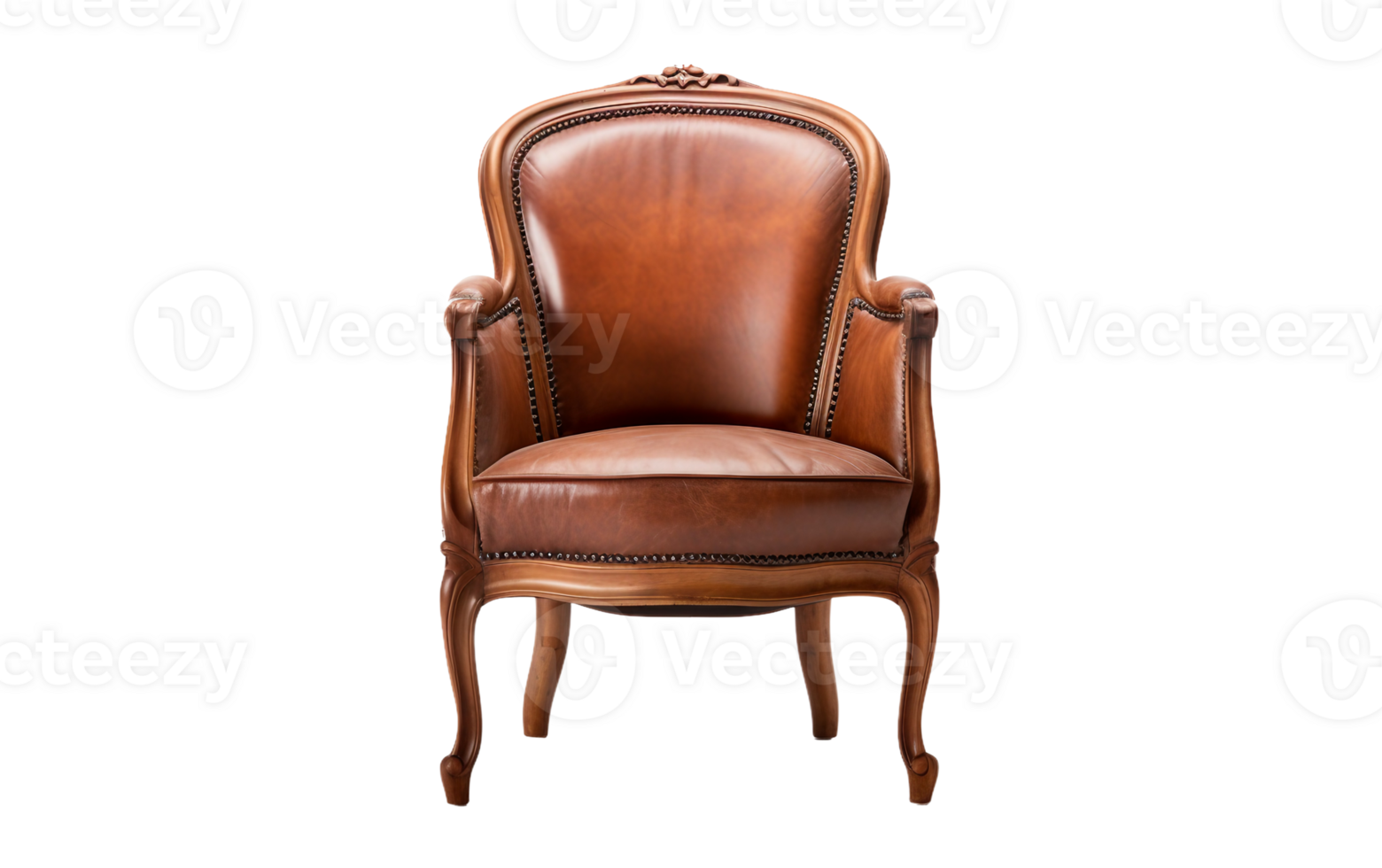 A Gracefully Aged Wooden Chair On Transparent Background png