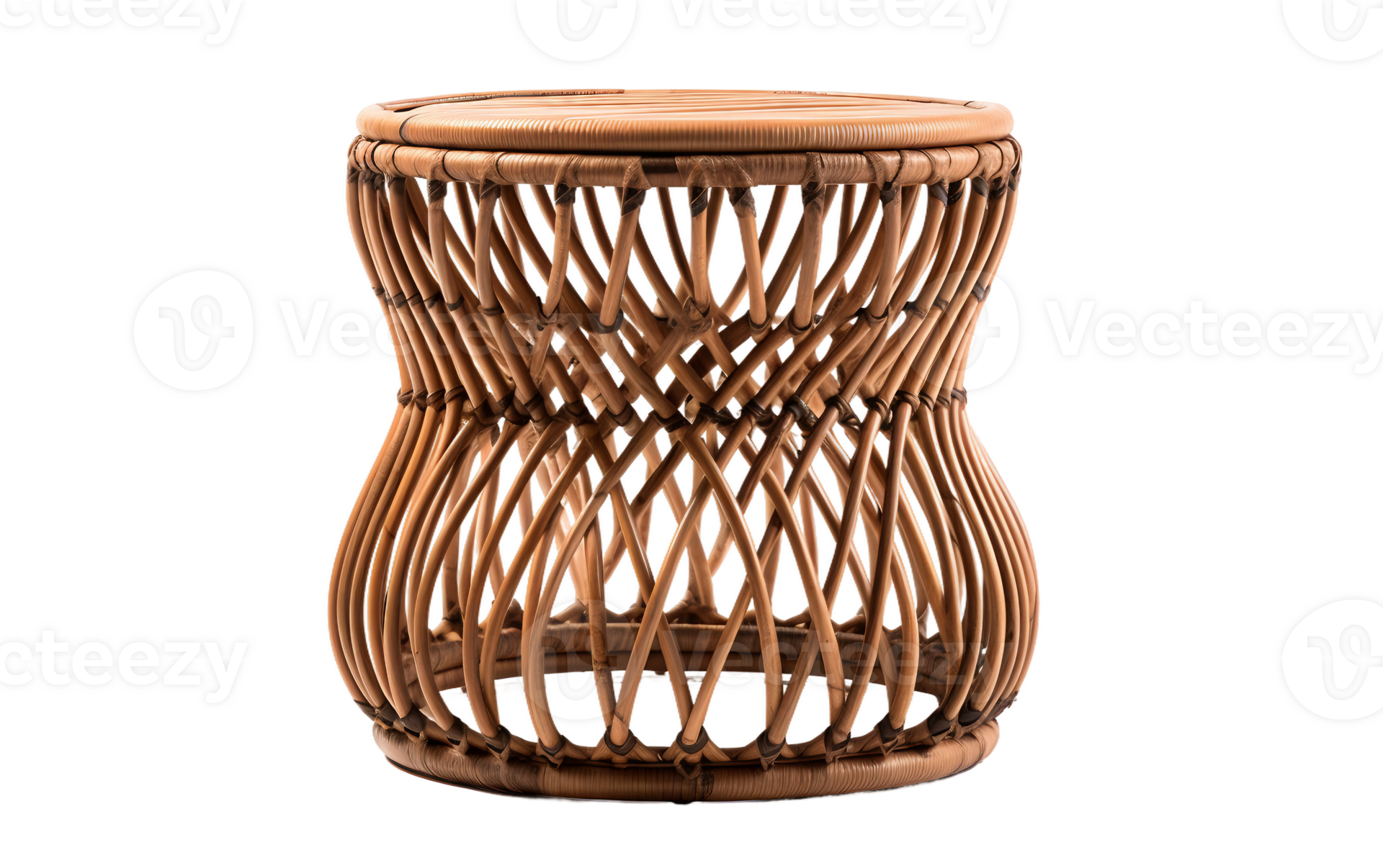 Wicker Side Table Elegance On Transparent Background 43241898 PNG