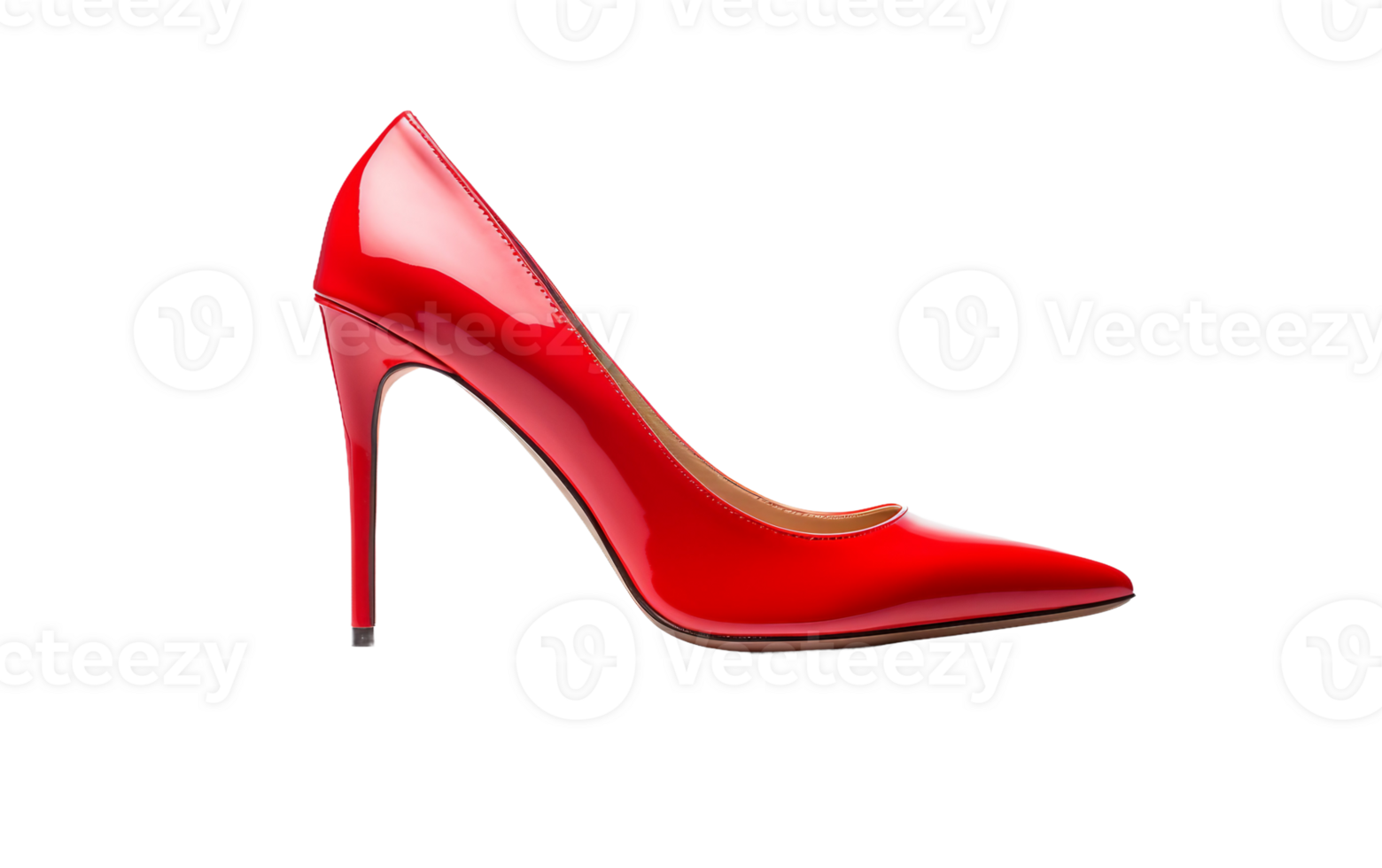 Trendy Red Stiletto Heels On Transparent Background png