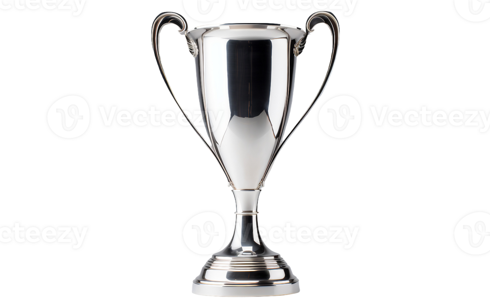 A Stylish Silver Trophy Capture On Transparent Background png