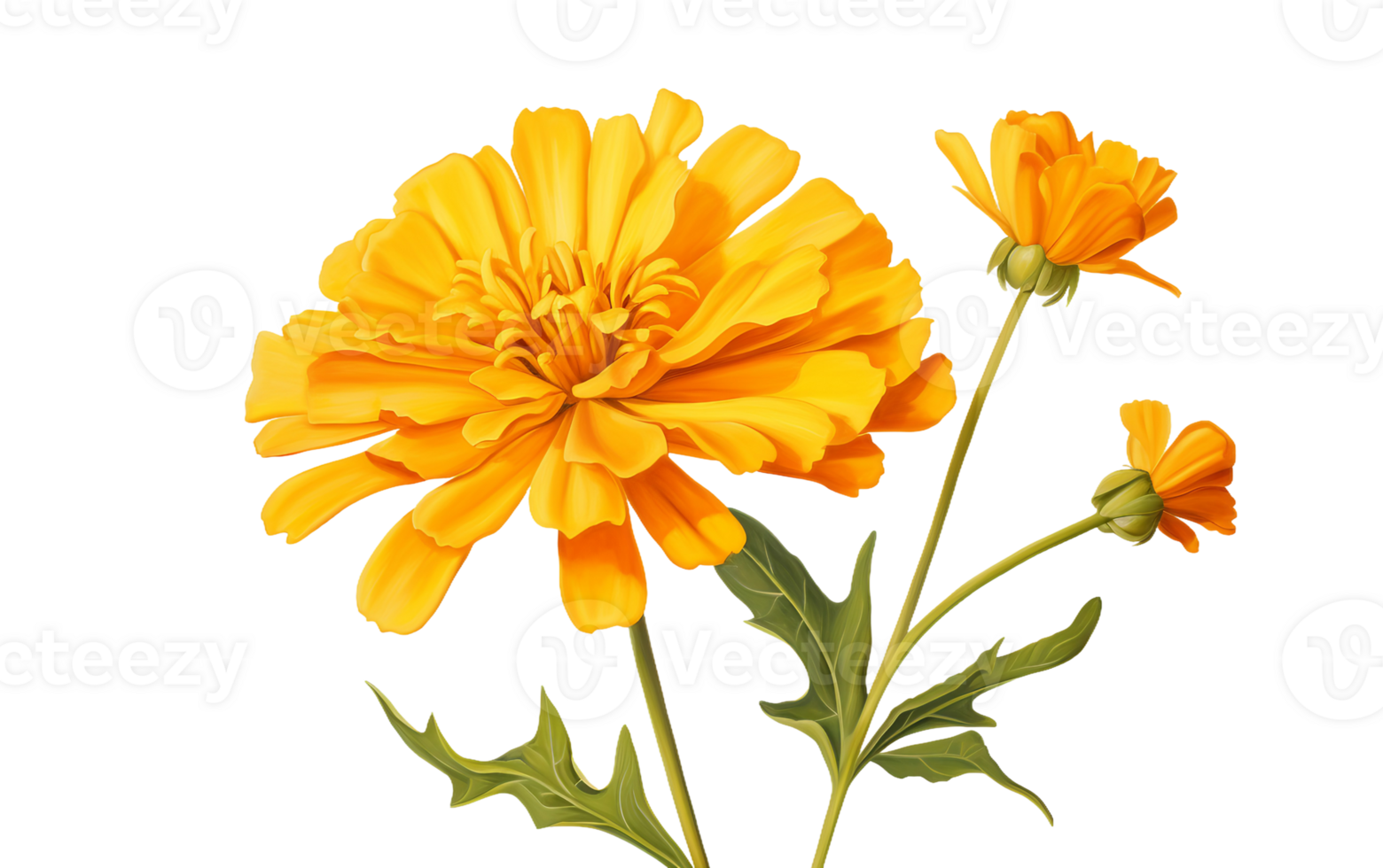 Essence of Marigold On Transparent Background png
