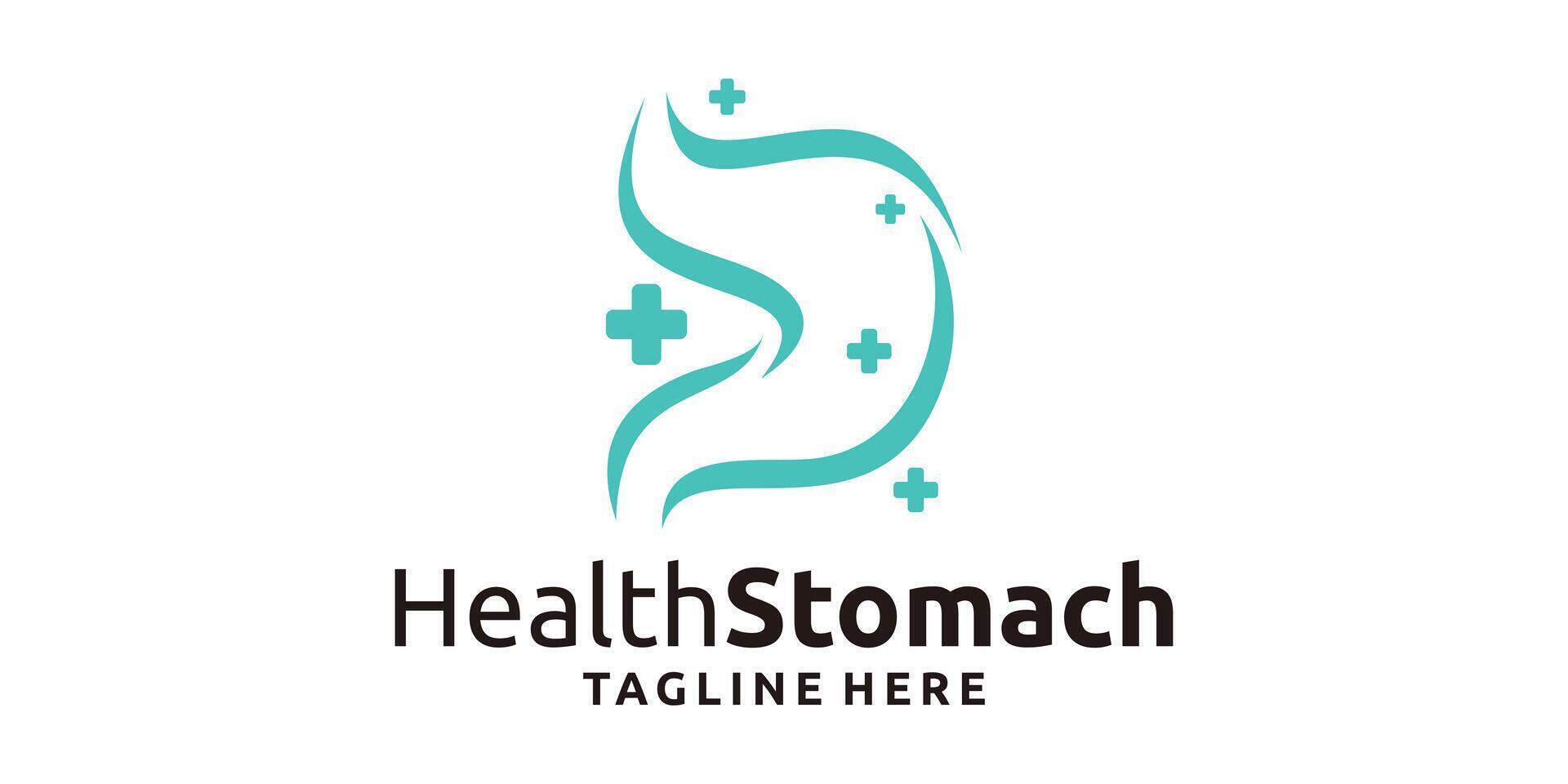 creative logo design for gastric health, clinic, treatment, logo design template, symbol, icon, , creative idea. vector