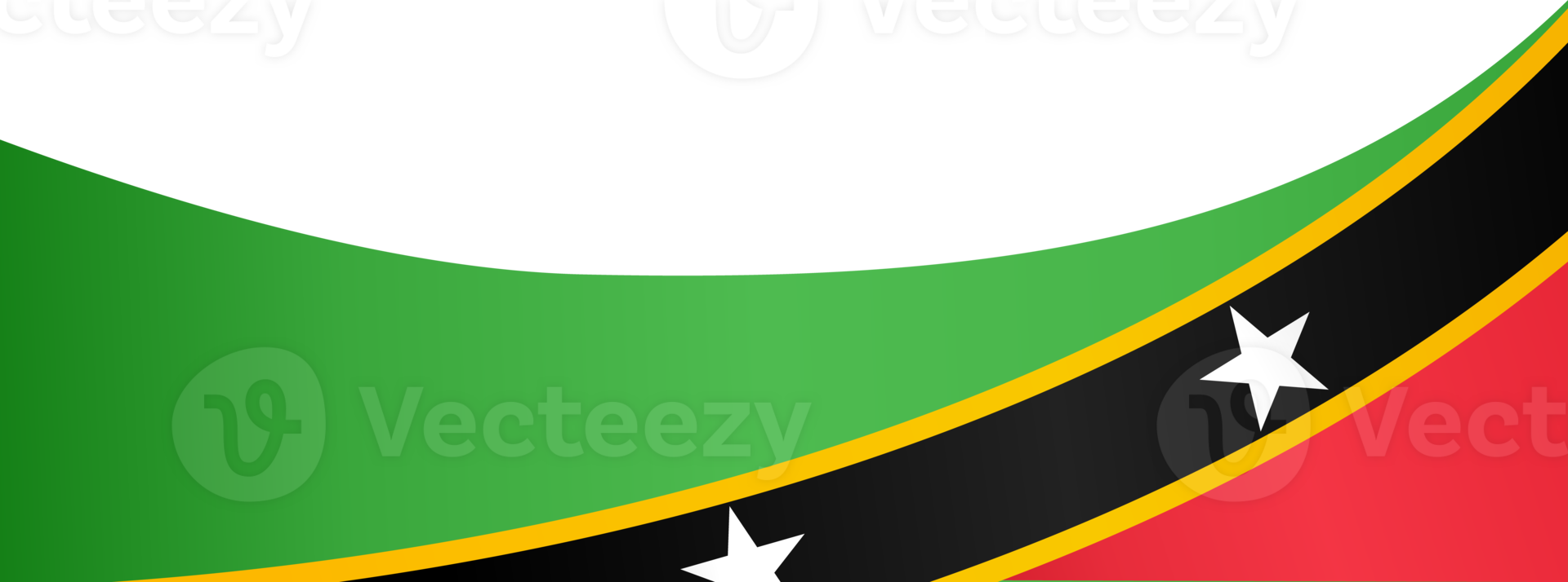 Saint Kitts and Nevis flag wave png