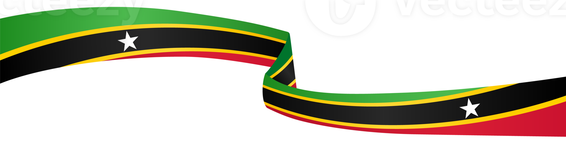 Saint Kitts and Nevis flag wave png