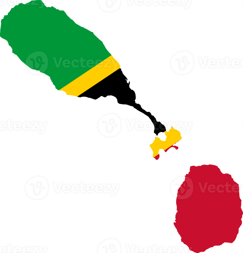 santo kitts e nevis mapa bandeira png