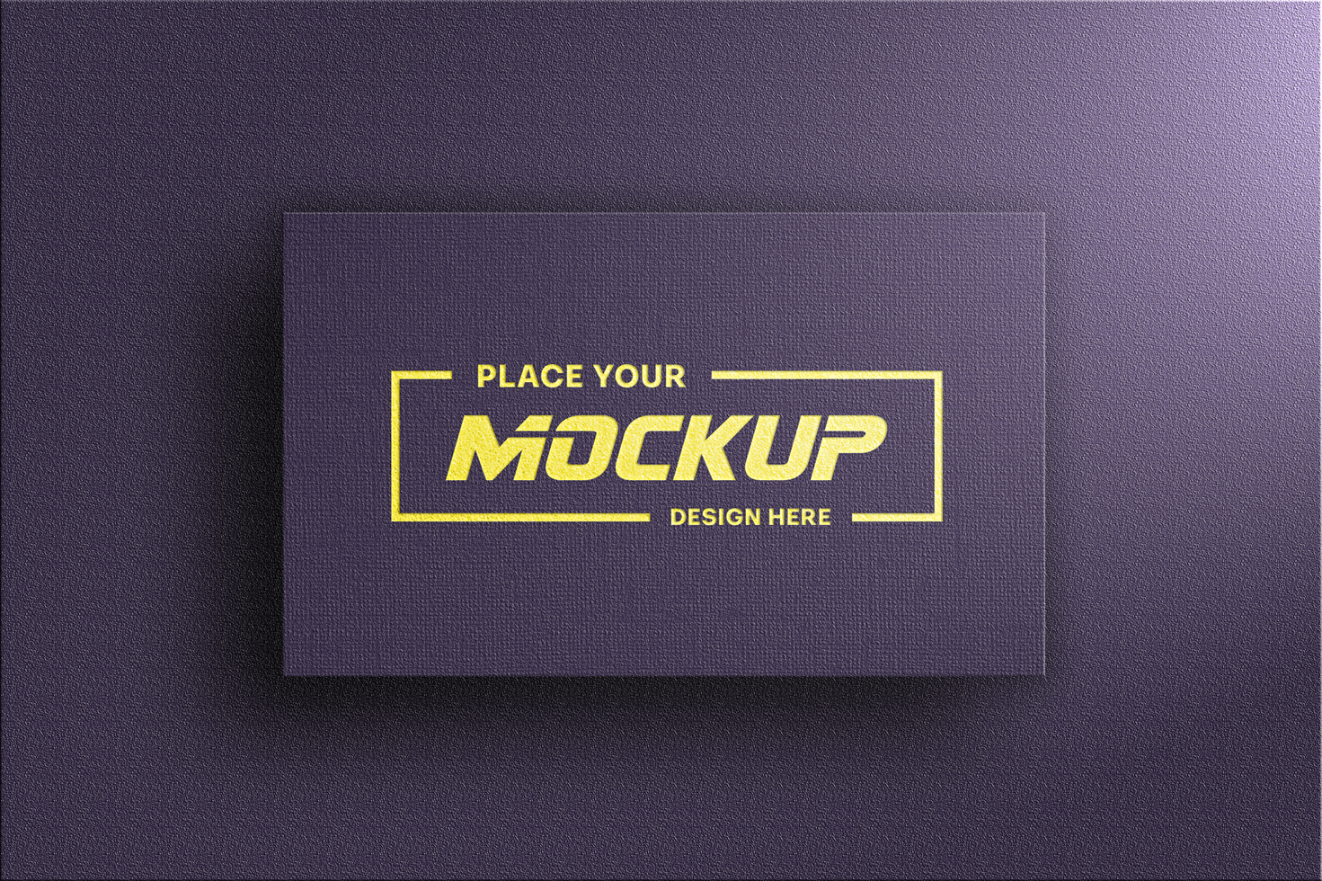 Gold Foil style Logo Mockup psd