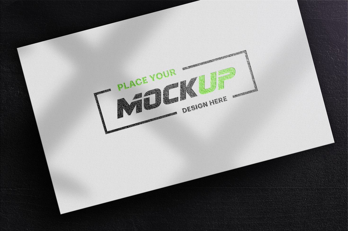 Logo mockup in white paper psd