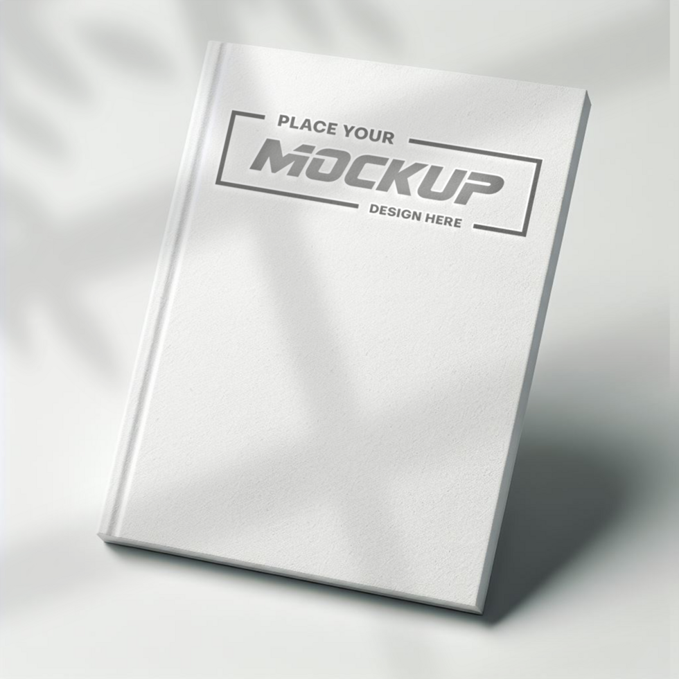 Place Your Design Here Mockup For Book Cover psd