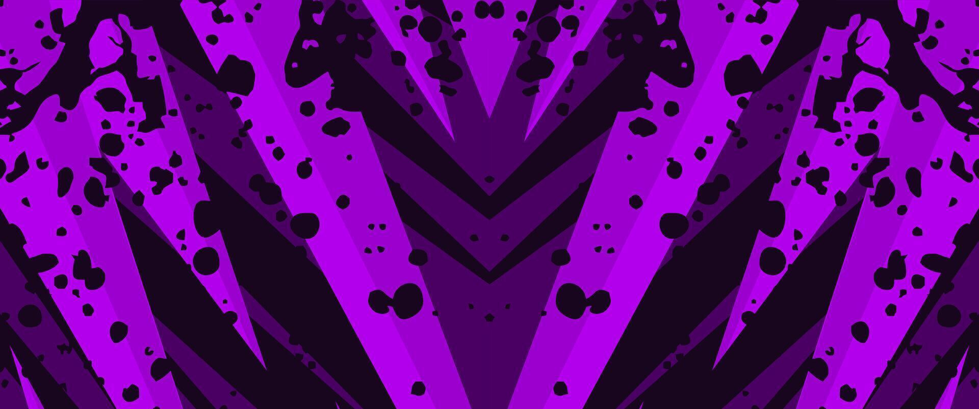 purple sports abstract background with sharp geometric shapes and splash noise texture vector