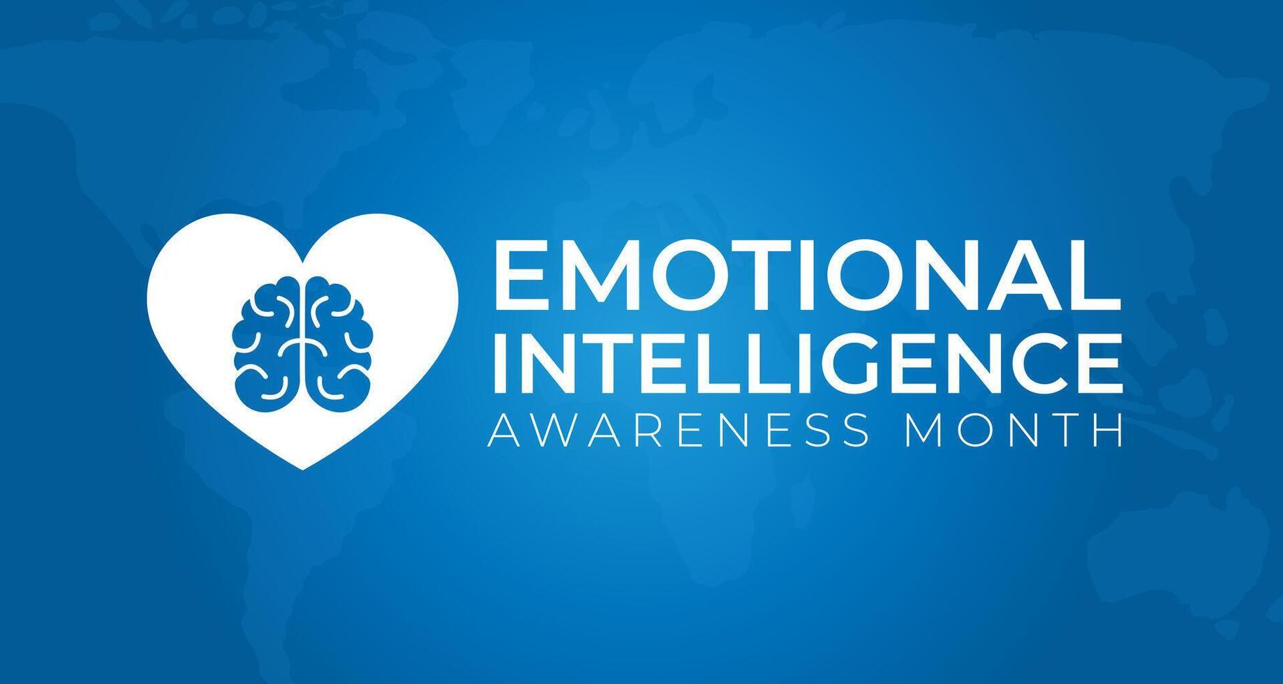 Blue Emotional Intelligence Background Banner Illustration vector