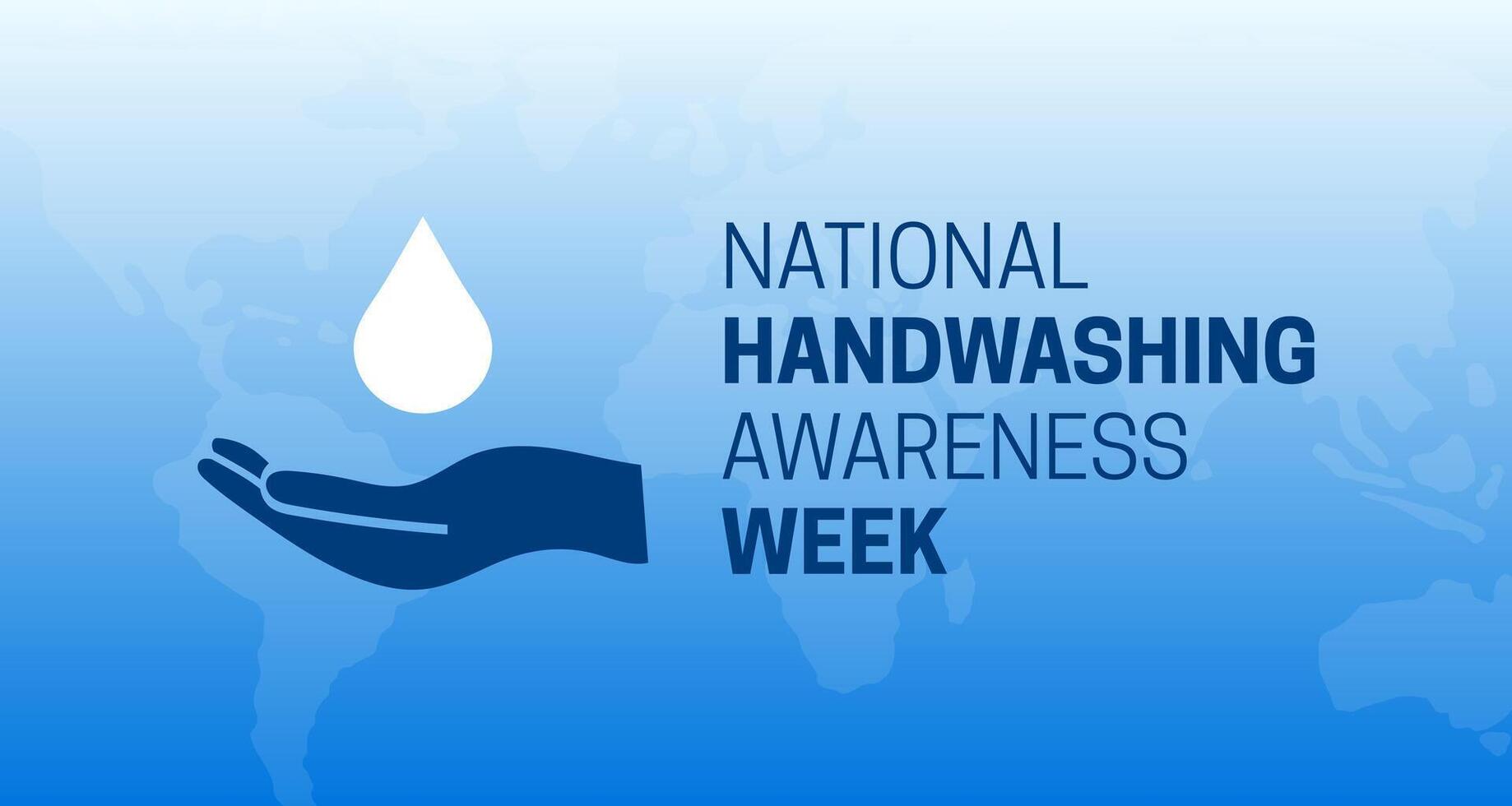 National Handwashing Awareness Week Background Illustration vector