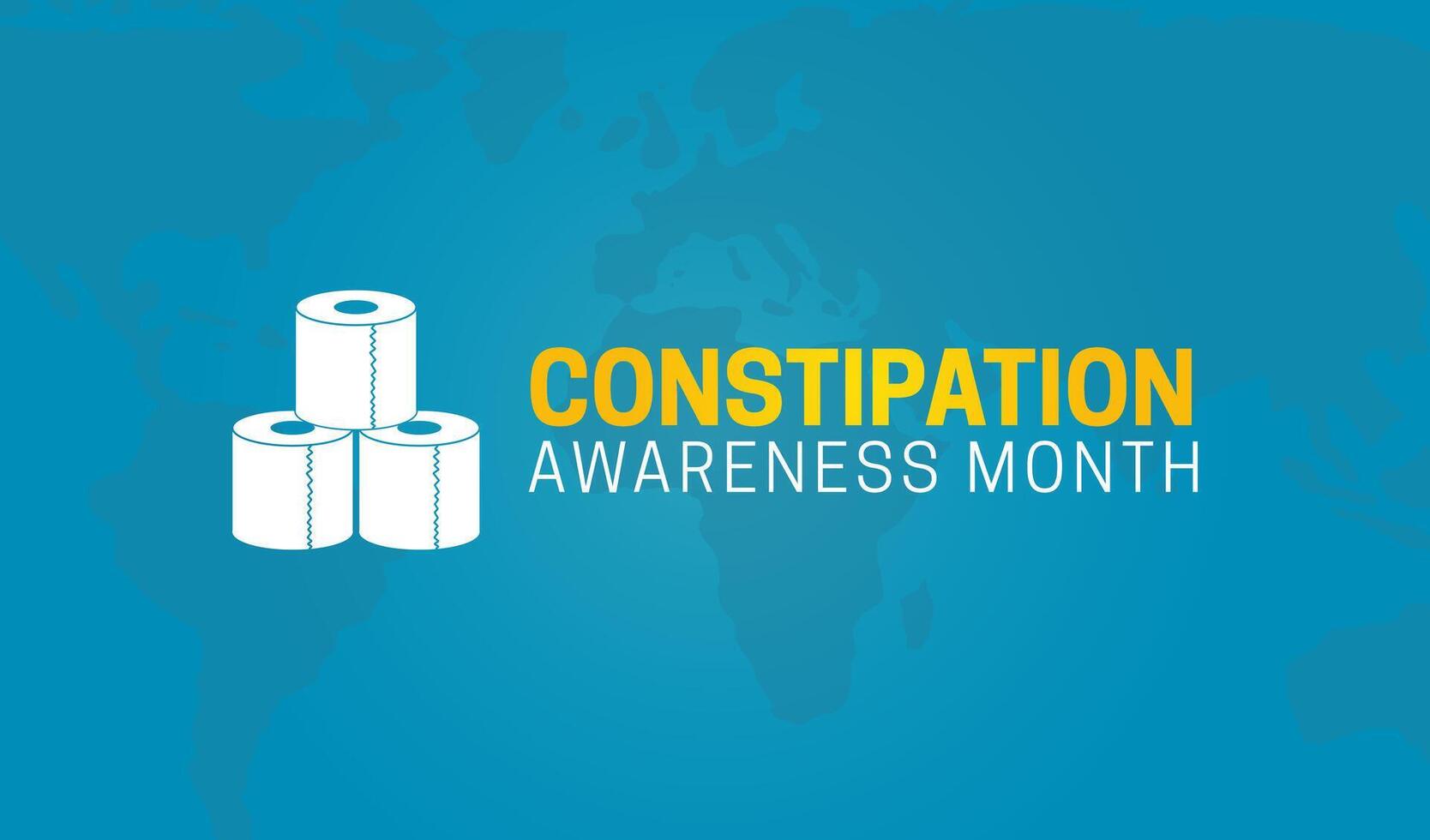 Constipation Awareness Month Background Illustration with Toilet Papers vector