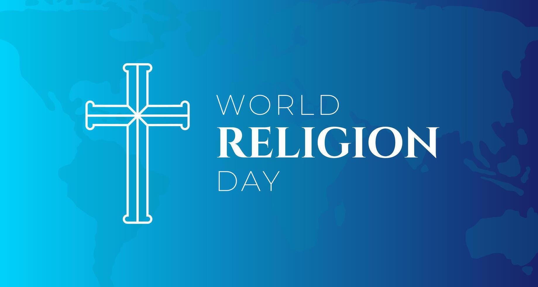 Nice World Religion Day Blue Background Illustration vector