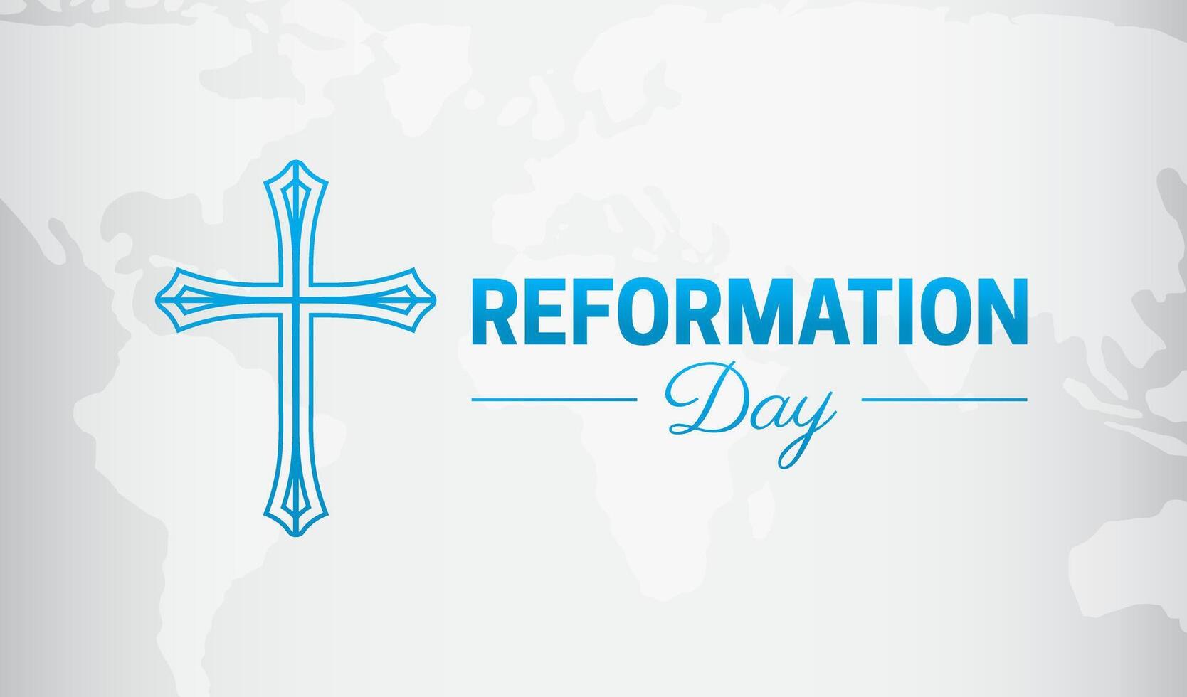 World Reformation Day Background Illustration Design vector
