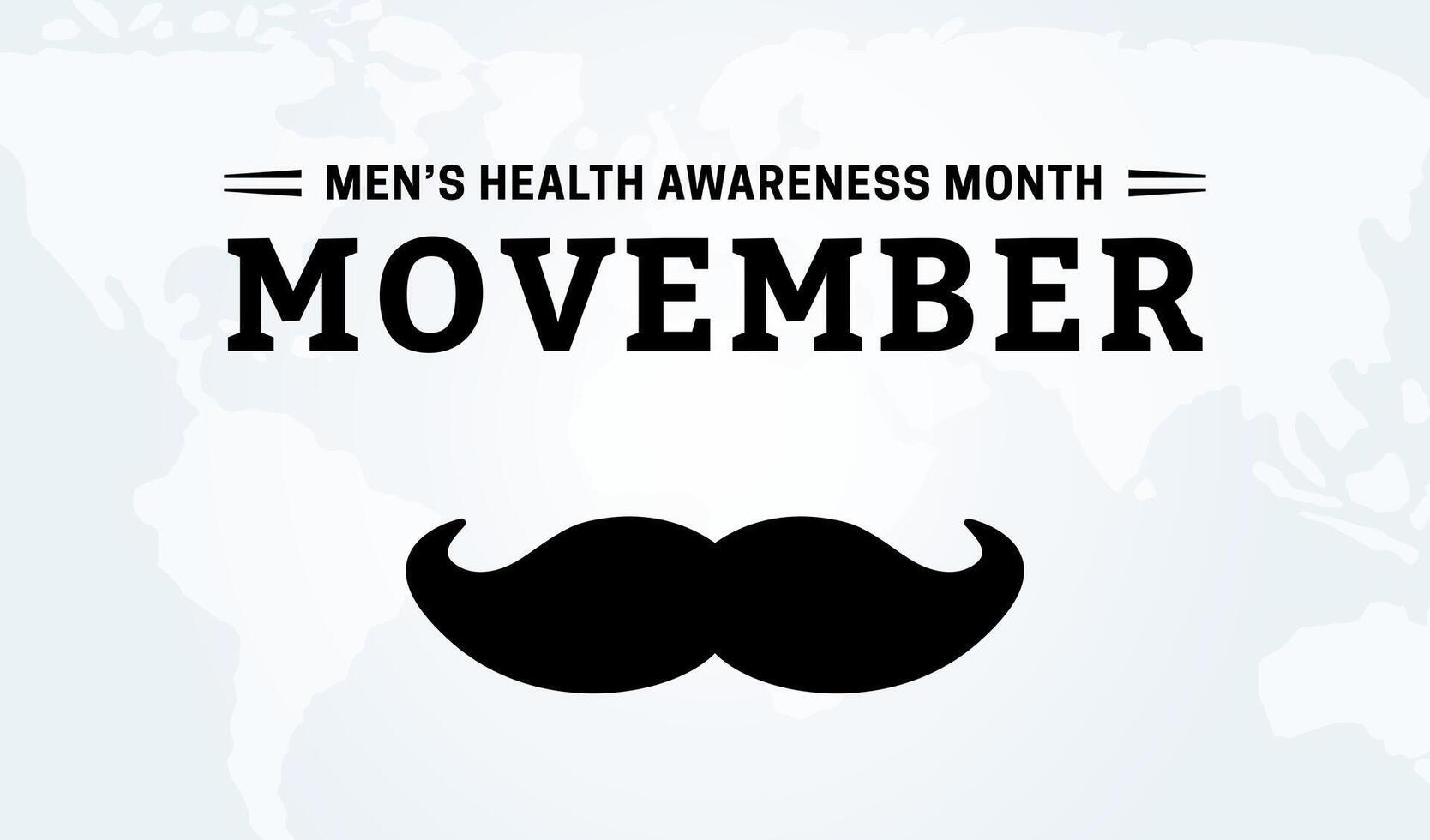 Movember Men's Health Awareness Month Background Illustration vector