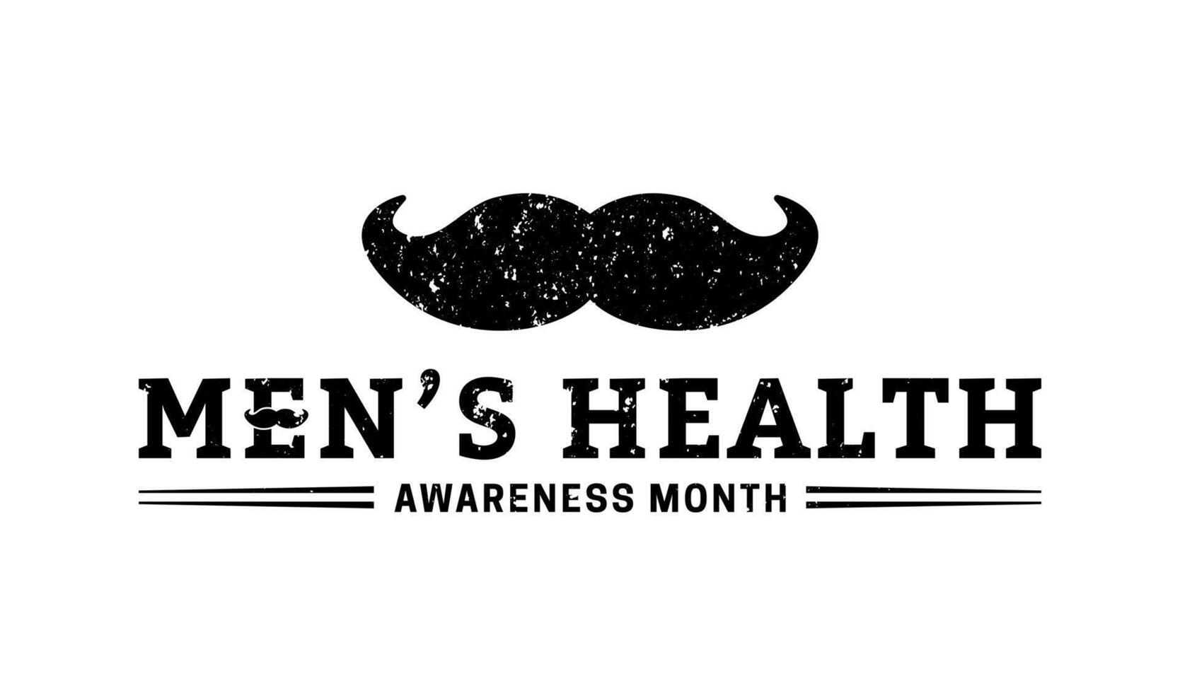 Men's Health Awareness Month Isolated Icon Illustration vector