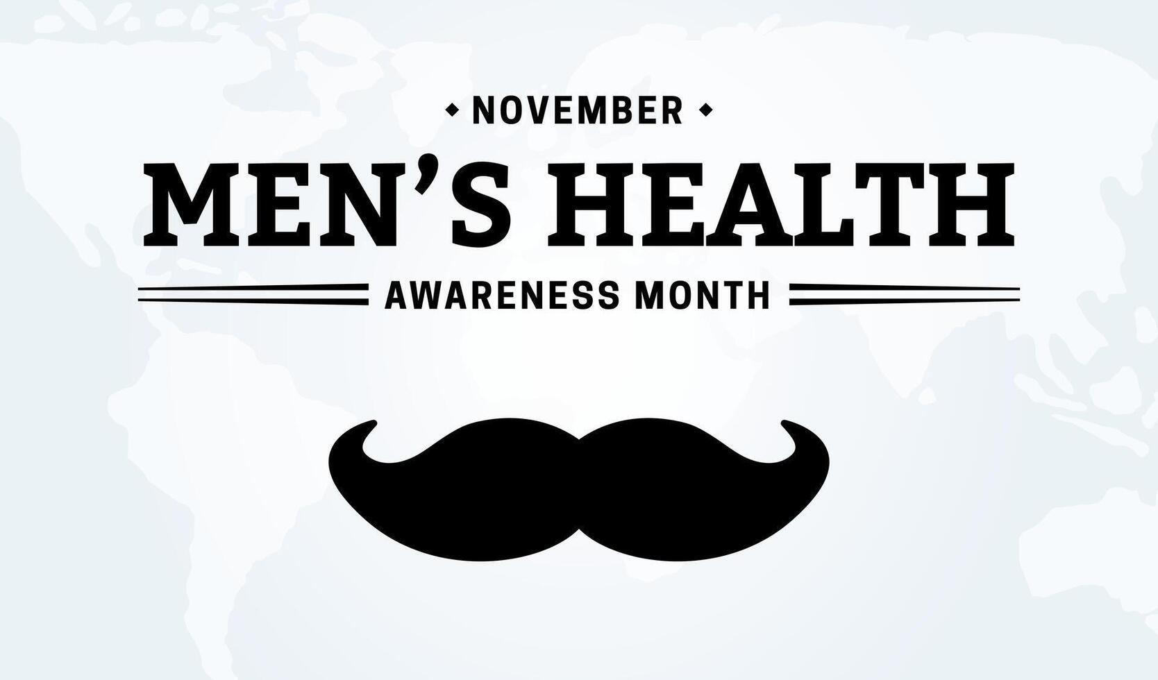 Men's Health Awareness Month Background Illustration vector