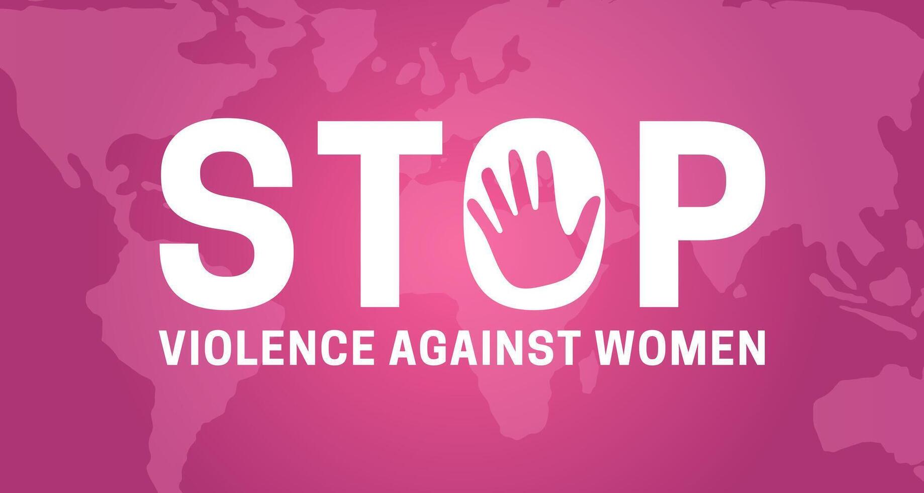 detener violencia en contra mujer ilustración vector