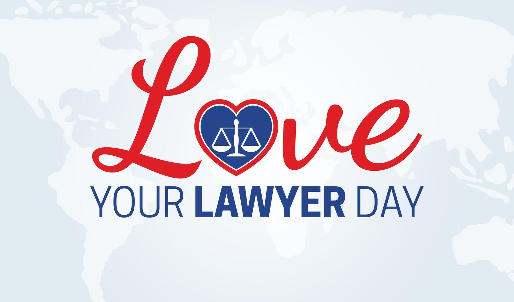 Love Your Lawyer Day Background Illustration vector