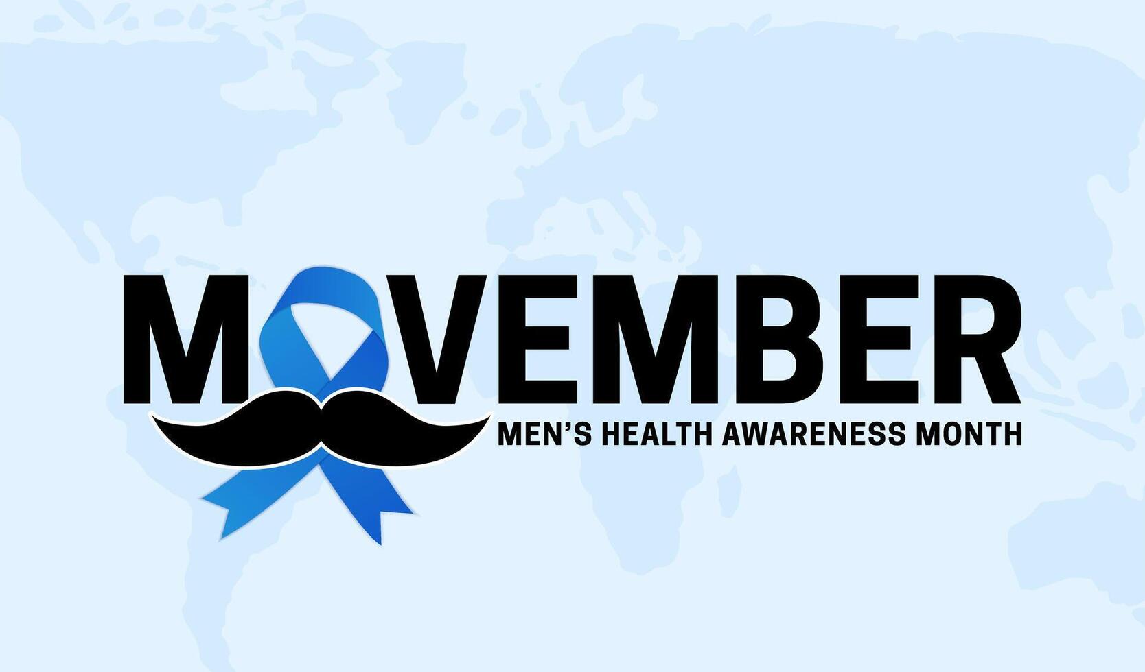 movember de los hombres salud conciencia mes antecedentes ilustración vector