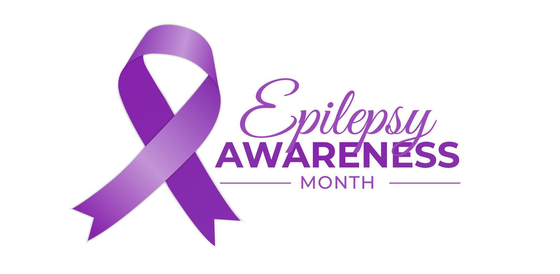 Epilepsy Awareness Month Icon Illustration vector